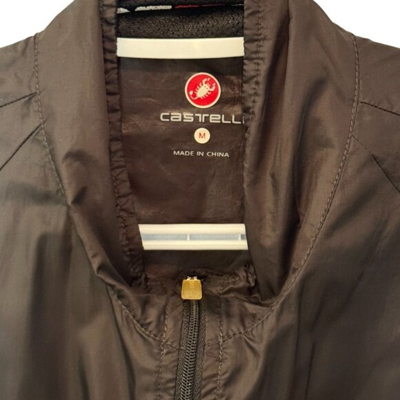 Castelli Squadra ER zip-up cycling jacket black men's size M - Picture 3 of 4